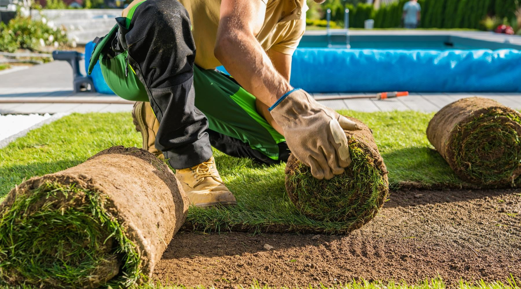 Aanleg graszoden is relatief eenvoudig