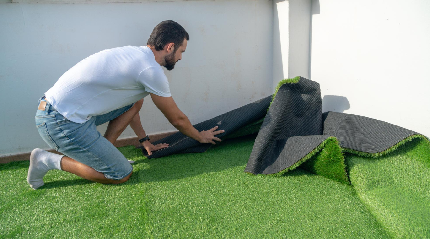 Kunstgras schoonmaken