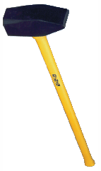 Fivel voorhamer met fiberglas steel Kop: 6 kg