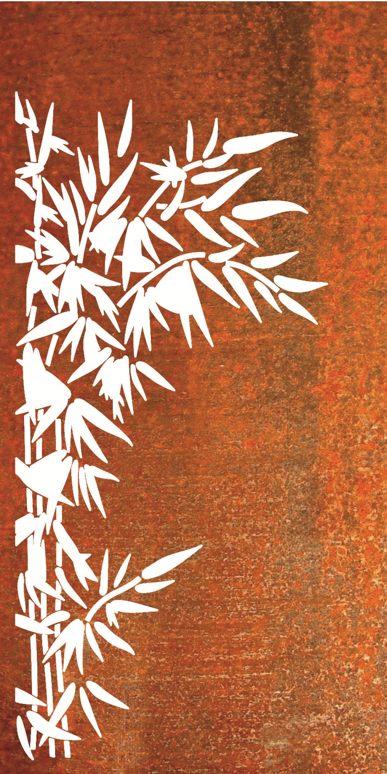 Cortenstaal paneel staande tak 90x180 cm