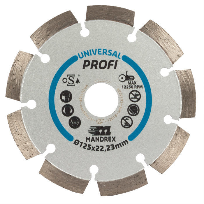 Mandrex Universeel Profi Diamantzaagblad MDZU115P 115mm