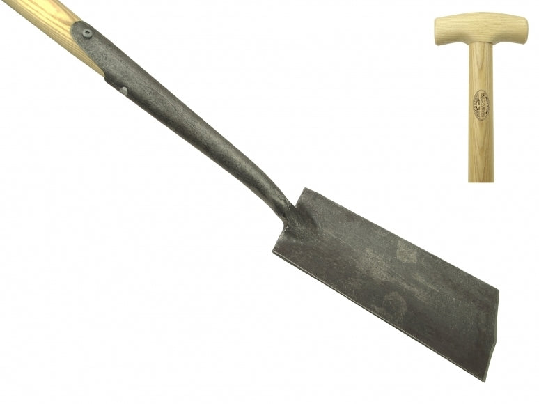 De Wit Zwanehals kabelboor met lip met essen houten steel van 75 cm