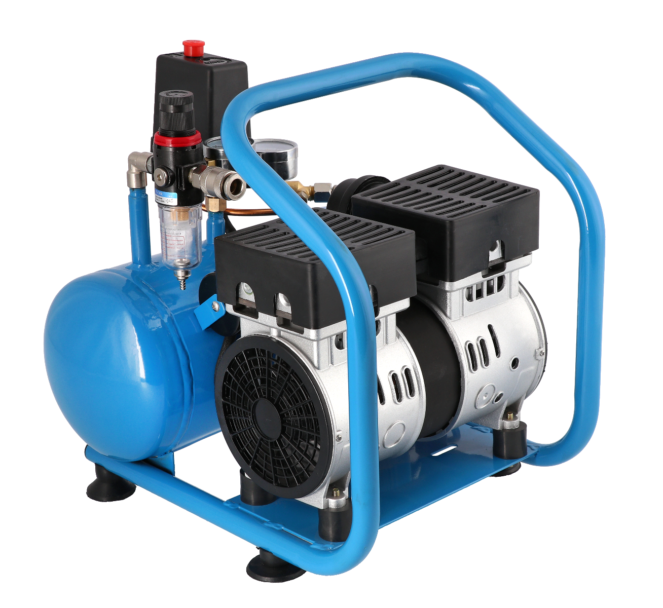 Stille Olievrije Compressor L 6-95 8 bar 0.6 pk 76 l/min 6 l