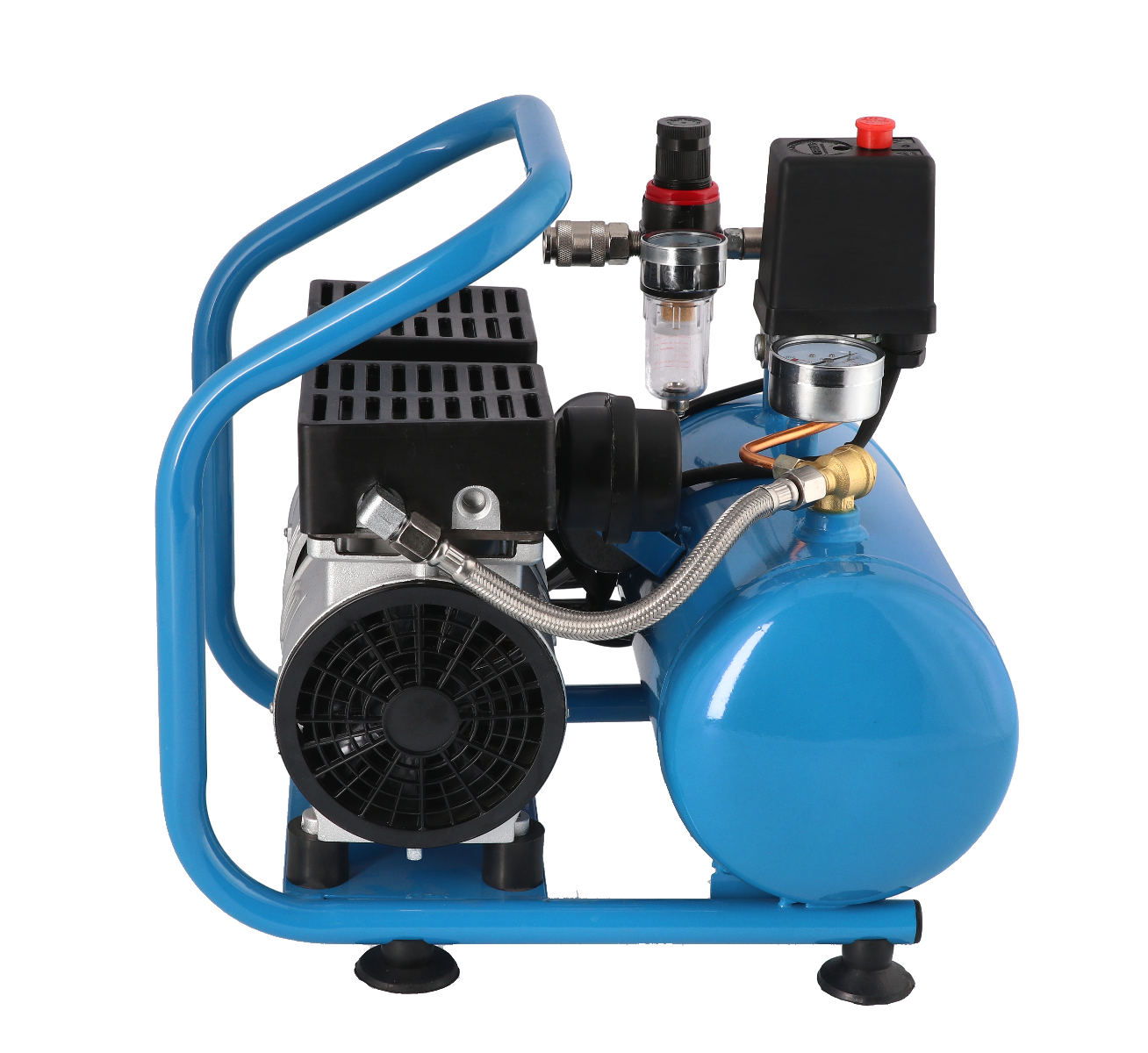 Stille Olievrije Compressor L 6-95 8 bar 0.6 pk 76 l/min 6 l