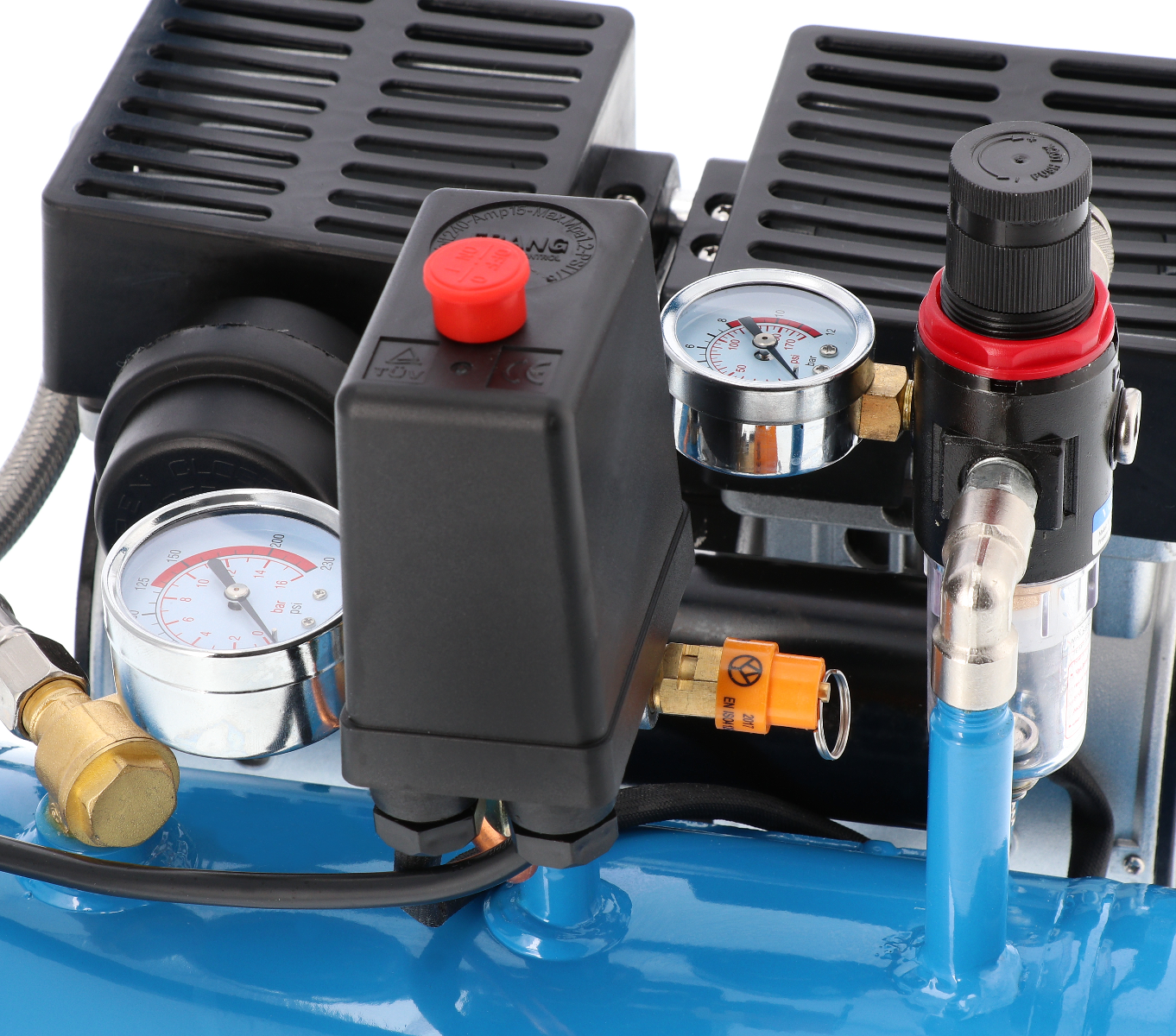 Stille Olievrije Compressor L 6-95 8 bar 0.6 pk 76 l/min 6 l