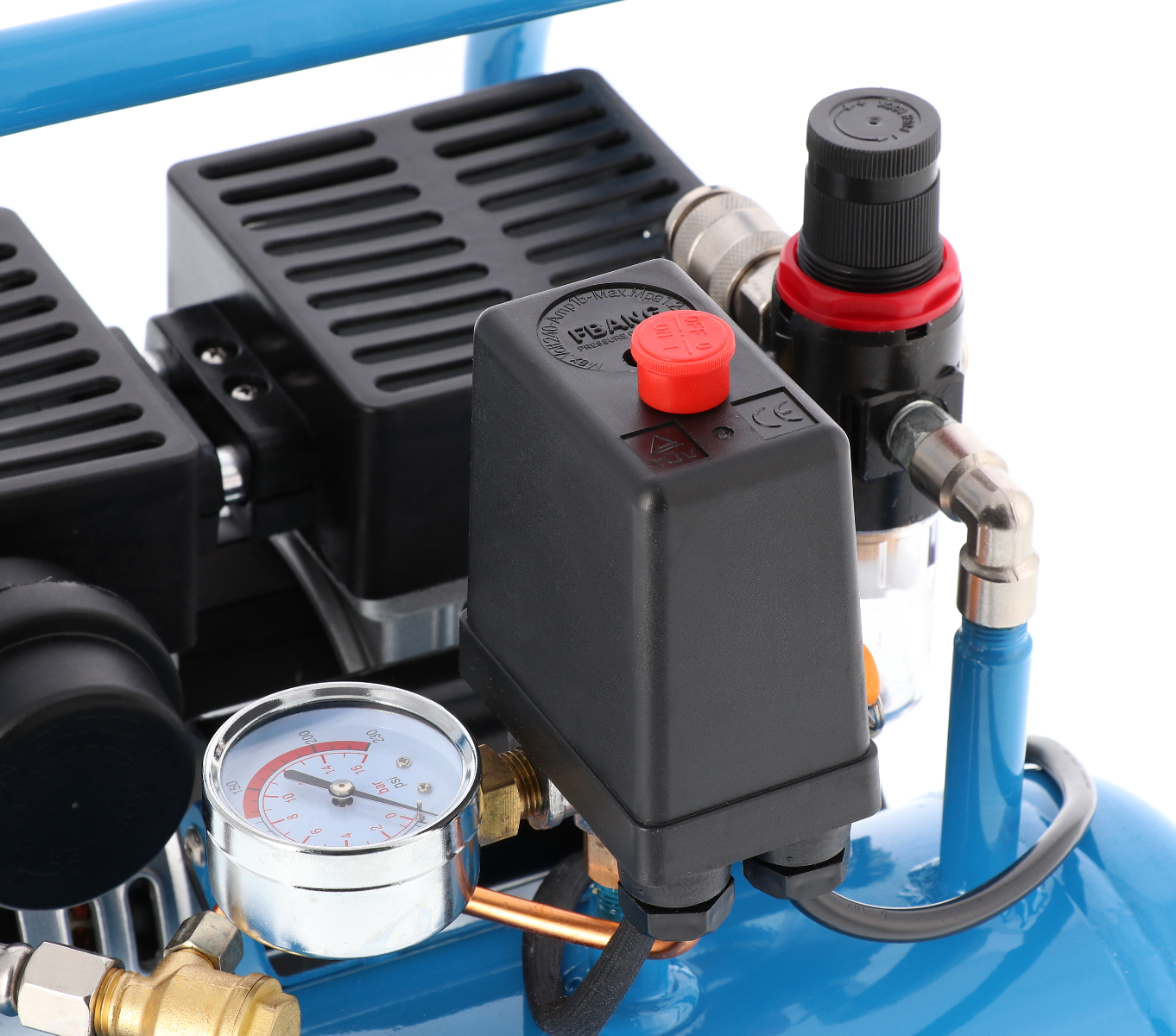 Stille Olievrije Compressor L 6-95 8 bar 0.6 pk 76 l/min 6 l