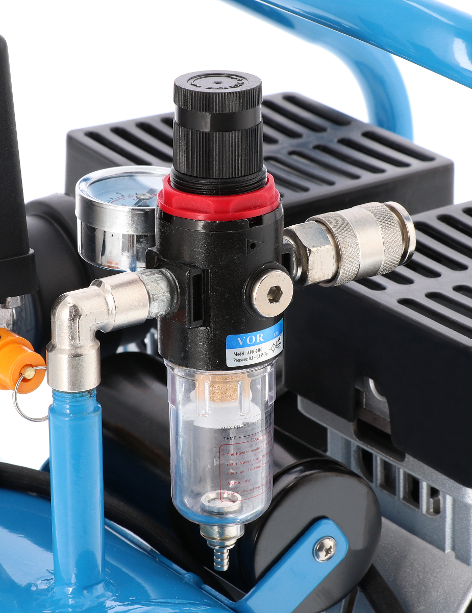 Stille Olievrije Compressor L 6-95 8 bar 0.6 pk 76 l/min 6 l