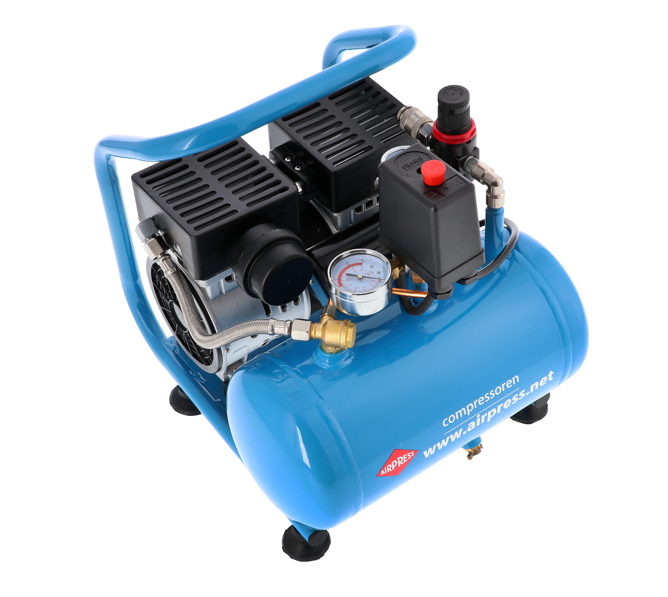 Stille Olievrije Compressor L 6-95 8 bar 0.6 pk 76 l/min 6 l