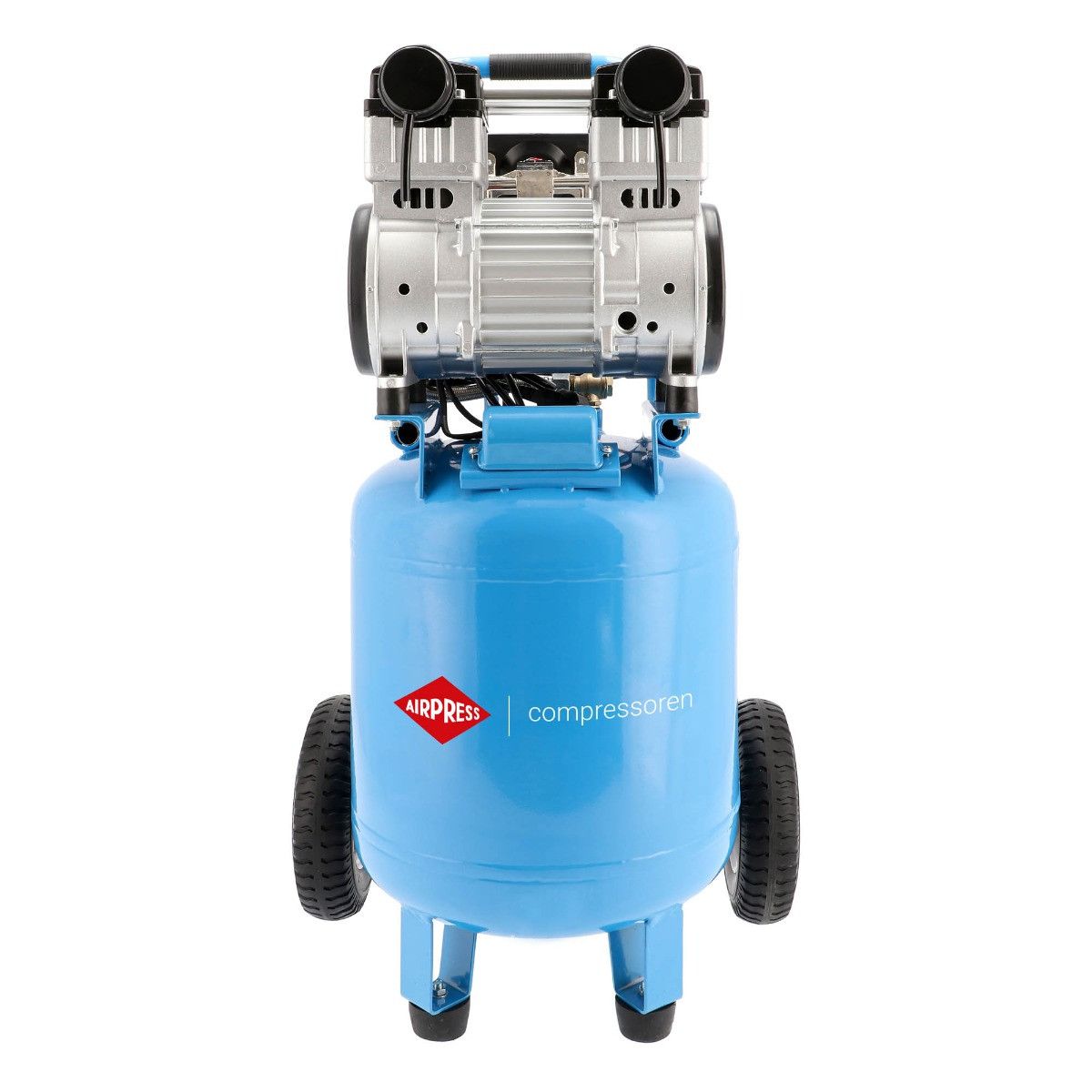 Stille olievrije staande compressor 8 bar 2 pk/1.5 kW 150 l/min 38 l LMVO 40-250
