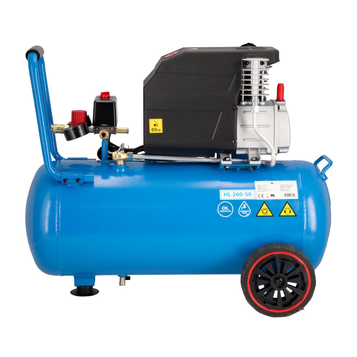 Compressor HL 260-50 8 bar 2 pk/1.5 kW 206 l/min 50 l