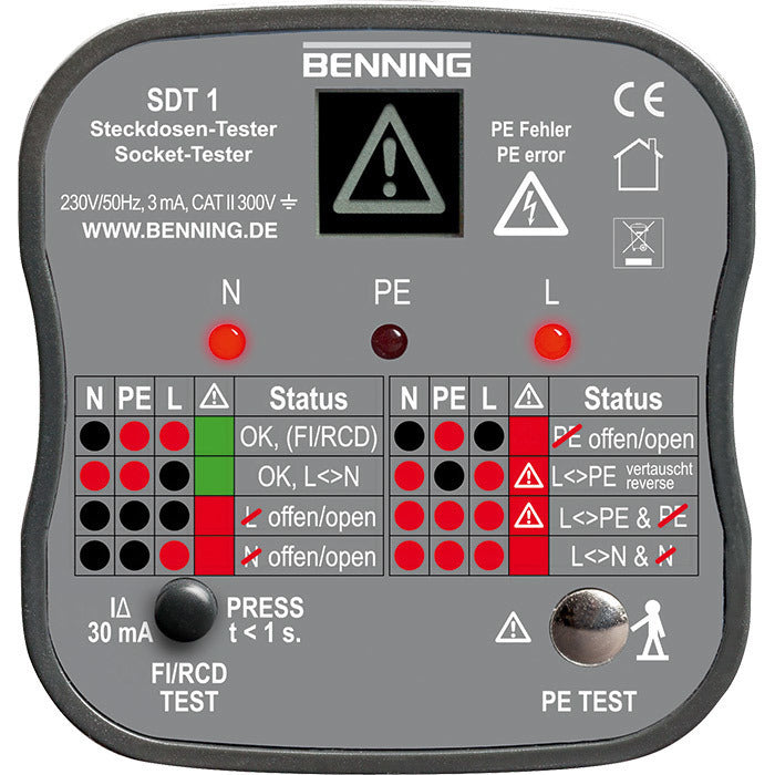 BENNING SDT 1 Stekkerdoostester