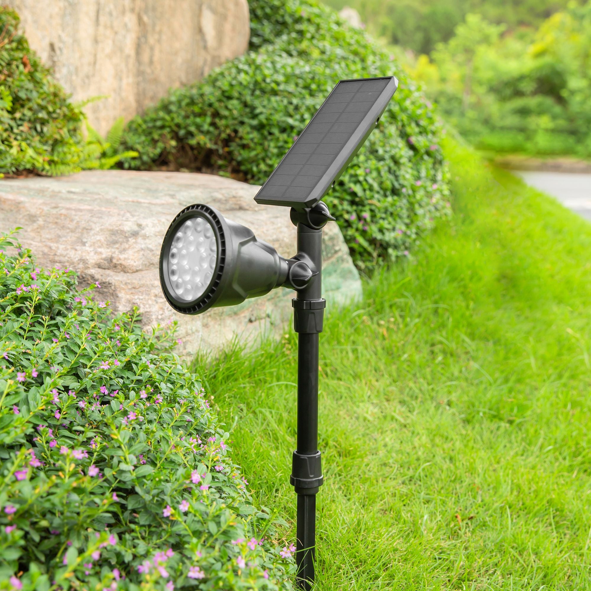 Iplux® Solar LED Tuinspot Pro Performance 600 lumen