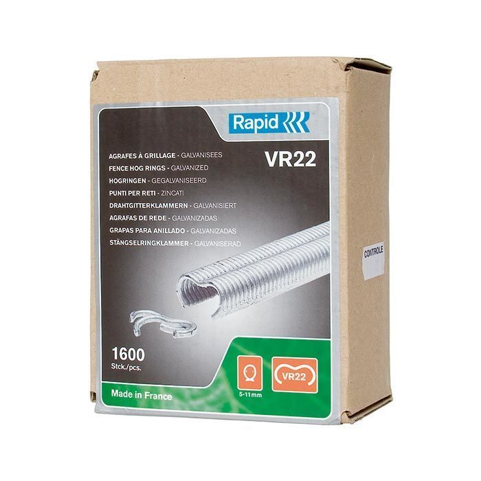 Rapid Hekwerkring VR22 Gegalvaniseerd in doos (1600 stuks)
