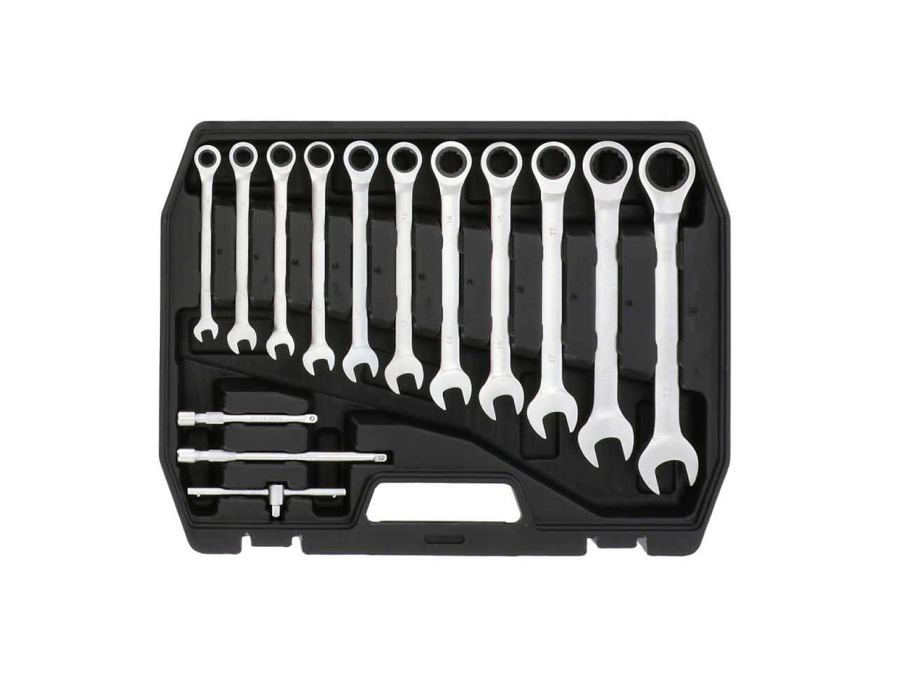 Gereedschapskoffer doppenset met chroom vanadium gereedschappen 54 delig professioneel