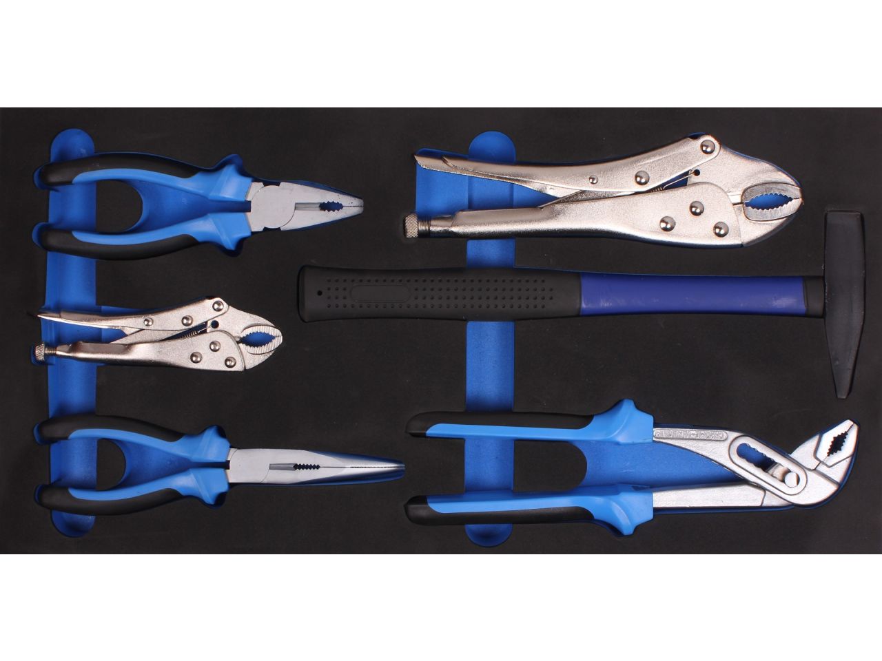 Gereedschapskoffer met chroom vanadium gereedschappen 97-delig