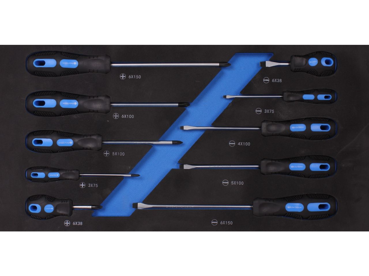 Gereedschapskoffer met chroom vanadium gereedschappen 97-delig