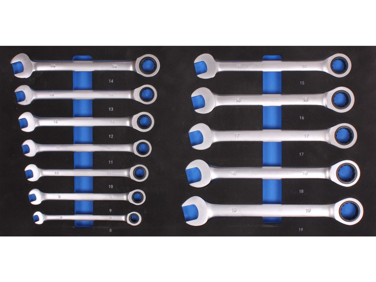 Gereedschapskoffer met chroom vanadium gereedschappen 97-delig