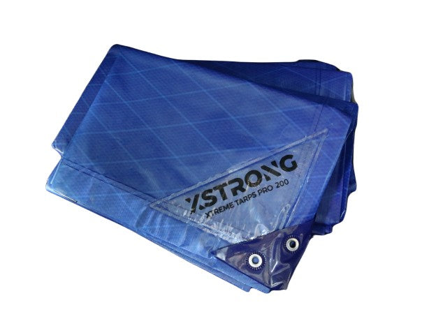 Xstrong Afdekzeil 6x10 Pro 200 Blauw