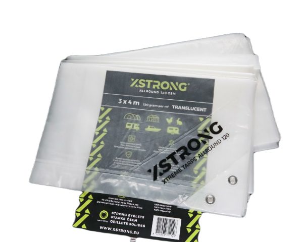 Xstrong Afdekzeil 6x12 Allround 120 Transparant