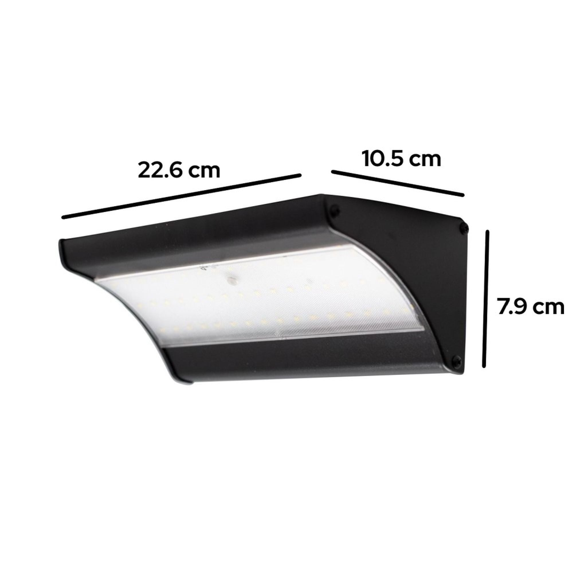 Iplux® Solar LED Wandlamp SafeSense Pro 900lm