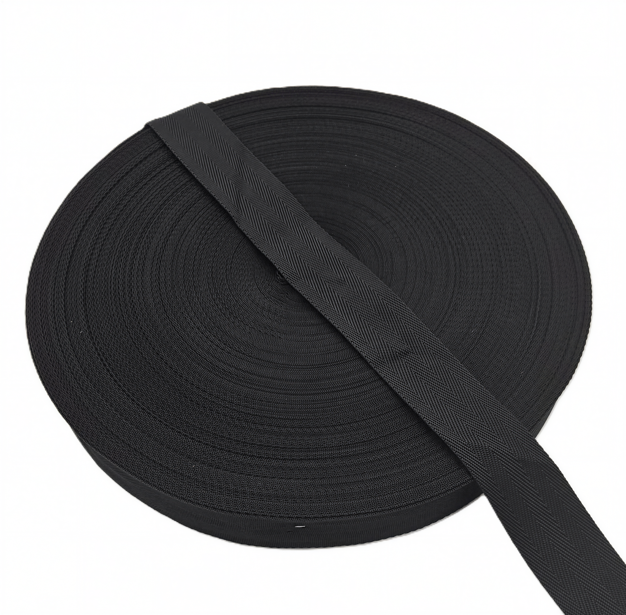 HVG Geweven Boomband PP 45mm zwart