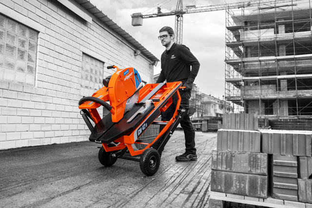 Norton Clipper CM42 Dry + CV 340 Uno stofzuiger + Pro Universeel Silencio Diamantzaagblad