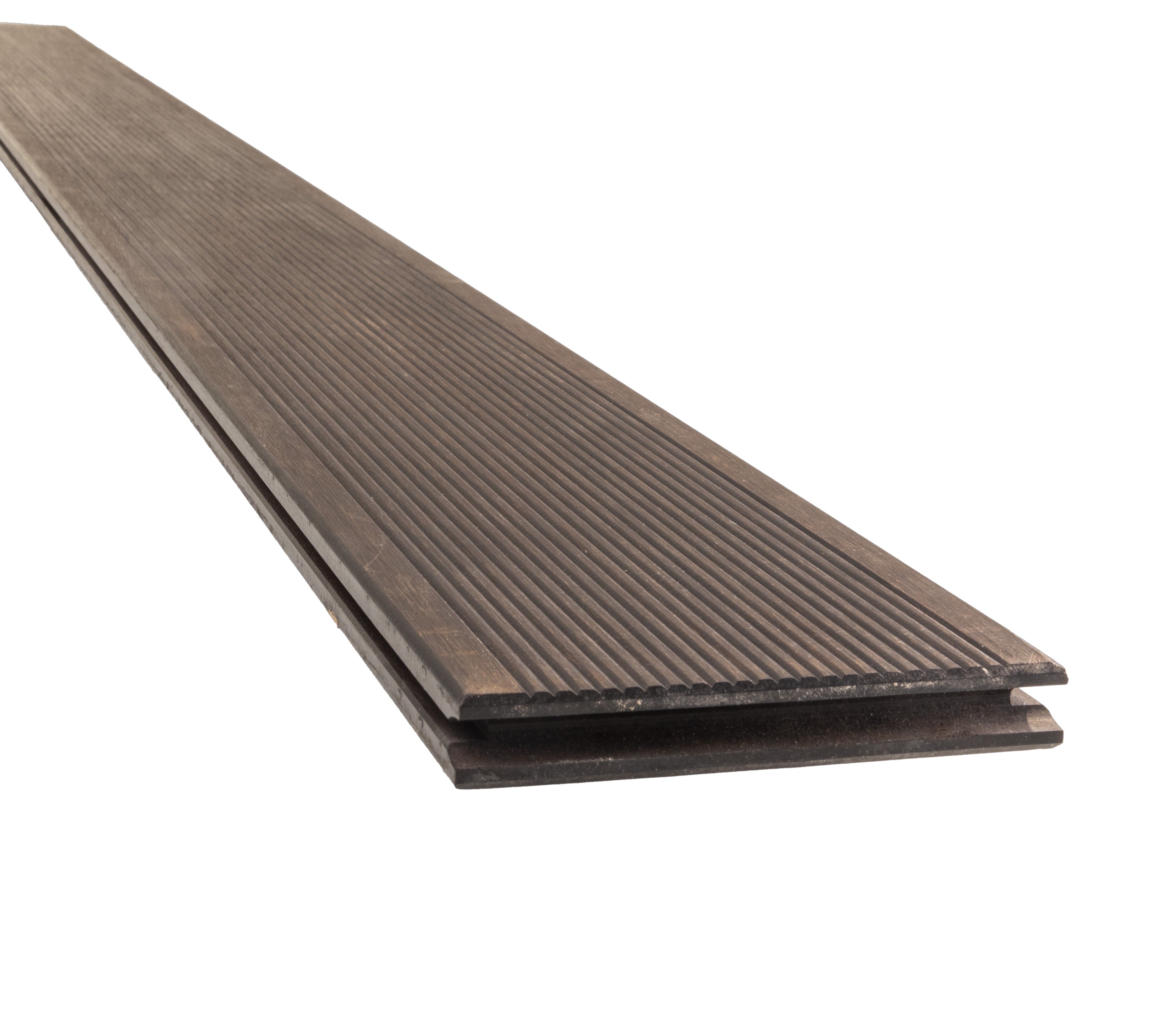 PLNQ® Bamboe Vlonderplank – 1850 x 137 x 18 mm – Donker Houtkleur