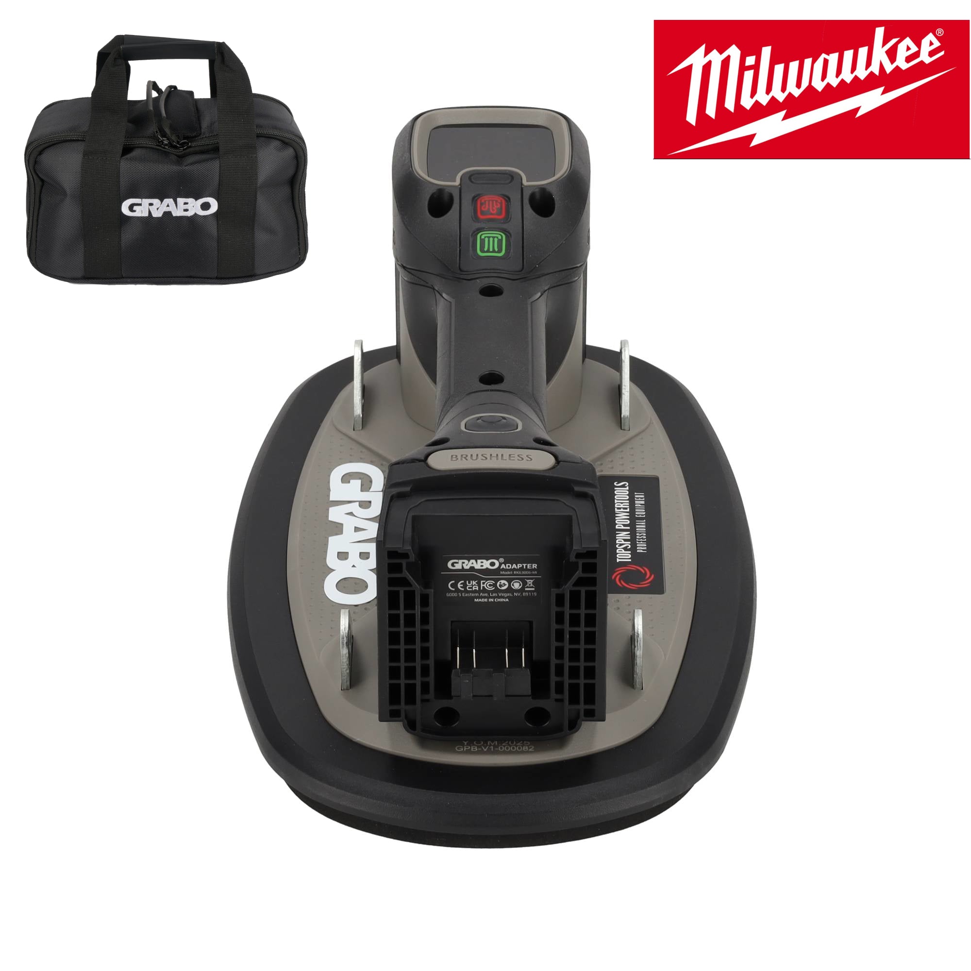 Grabo Pro Brushless in tas - met 18V accuaansluiting
