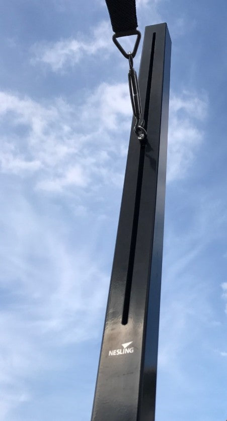 Bevestigingspaal voor schaduwdoek, hoogte instelbaar