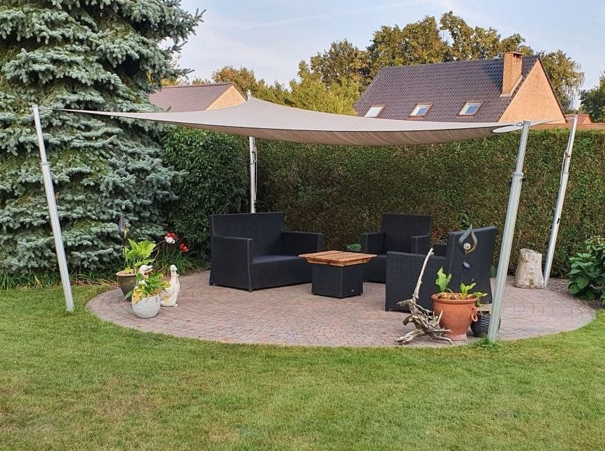 Aluminium paal voor bevestiging schaduwdoek