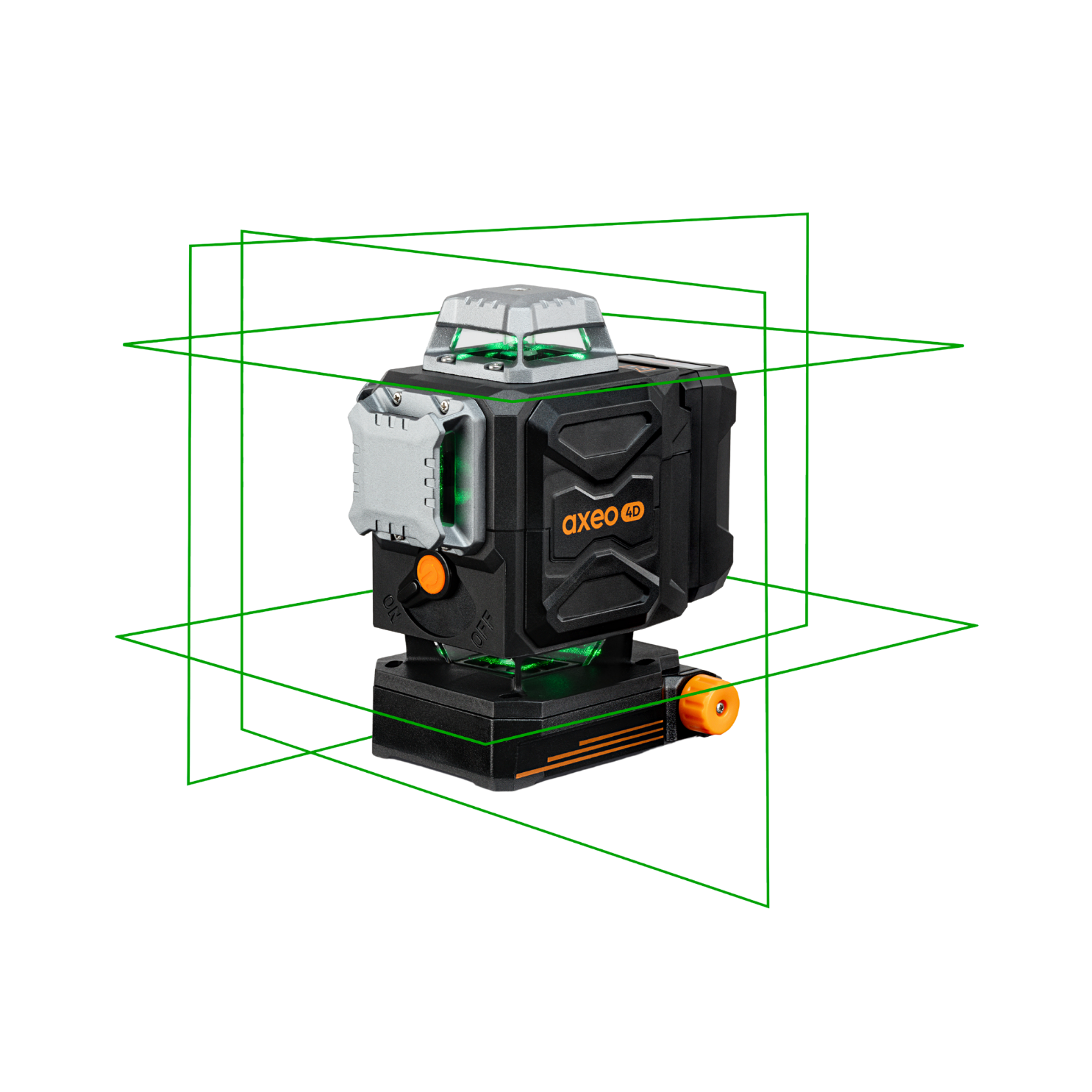 Axeo 4D - De veelzijdige laser met 2 horizontale laservlakken - voor plafond- en vloerwerkzaamheden