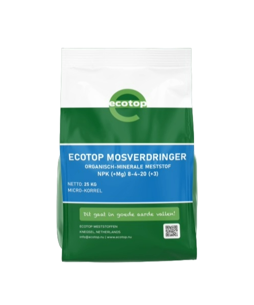 Ecotop Mosverdringer 25KG: 8-4-20 + 3MgO