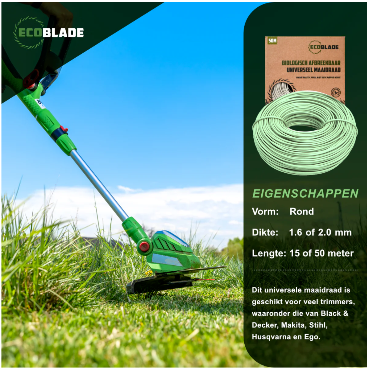 EcoBlade maaidraad 1.6mm