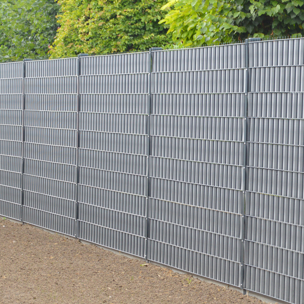FENSOBAND Vlechtband H:190 mm L:50m Antraciet 7016 'Woodlook'