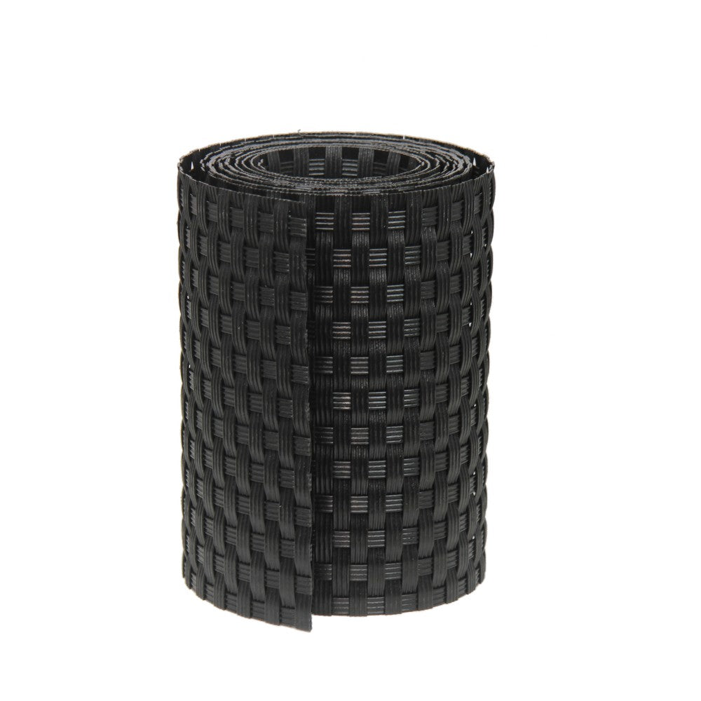 FENSOBAND Vlechtband WICKER H:190 mm zwart L:253 cm