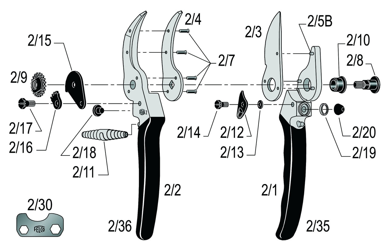 FELCO Snoeischaar type 2