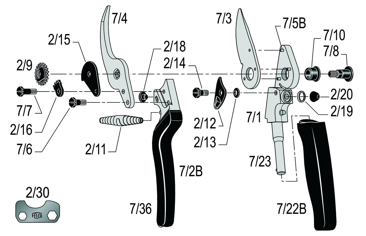 FELCO Snoeischaar type 7