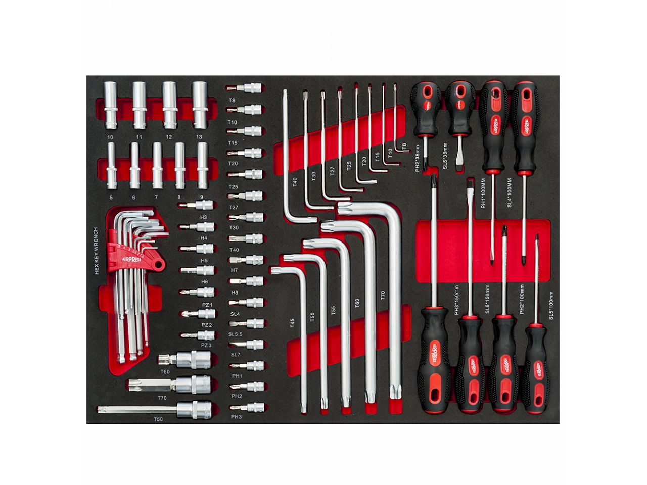 Gereedschapswagen gevuld 447 delig 16 laden