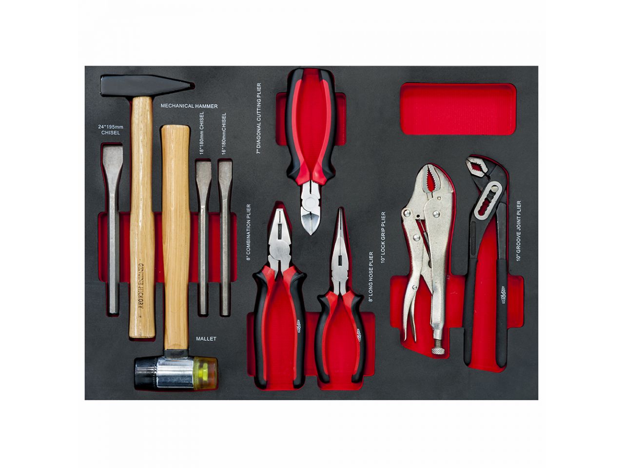 Gereedschapswagen gevuld 447 delig 16 laden