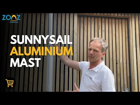 Aluminium paal voor bevestiging schaduwdoek