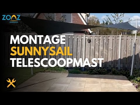 Aluminium paal voor bevestiging schaduwdoek