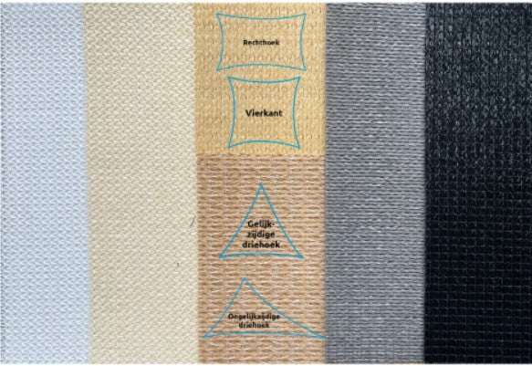 Schaduwdoek vierkant | 3,6 x 3,6 m