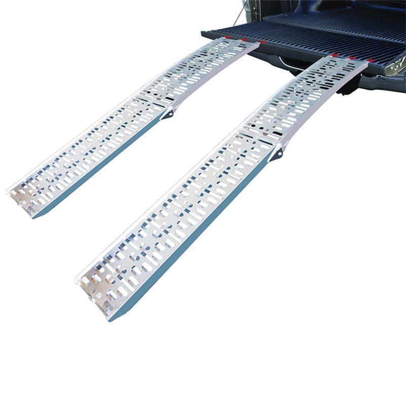 Vouwbare oprijplaat aluminium (220x28 cm) - max. 340 kg