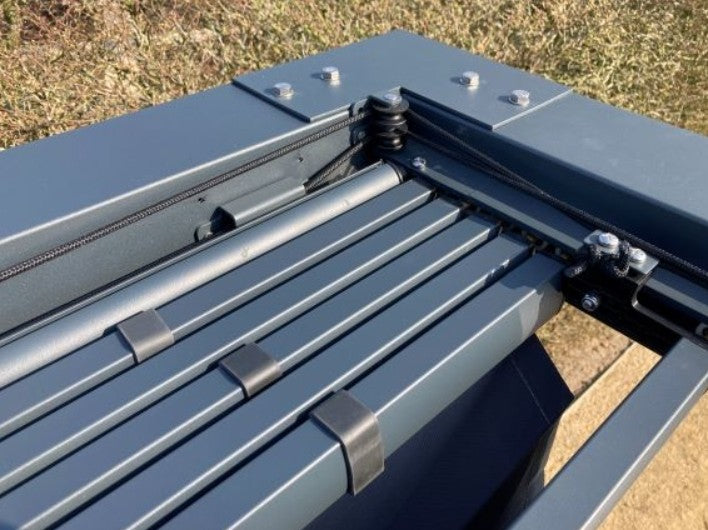 Alu | Pergola + Prosail waterdicht harmonicadoek | 319 x 319 cm