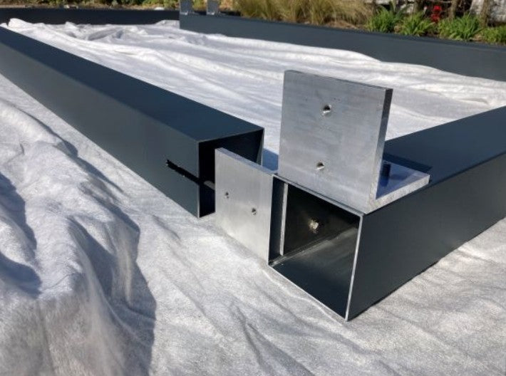 Alu | Pergola + Prosail waterdicht harmonicadoek | 319 x 319 cm