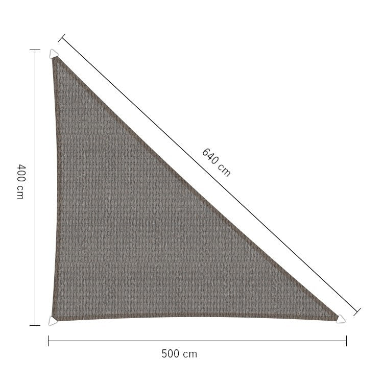Schaduwdoek ongelijkzijdige driehoek Sunfighters | 4 x 5 x 6,4 m