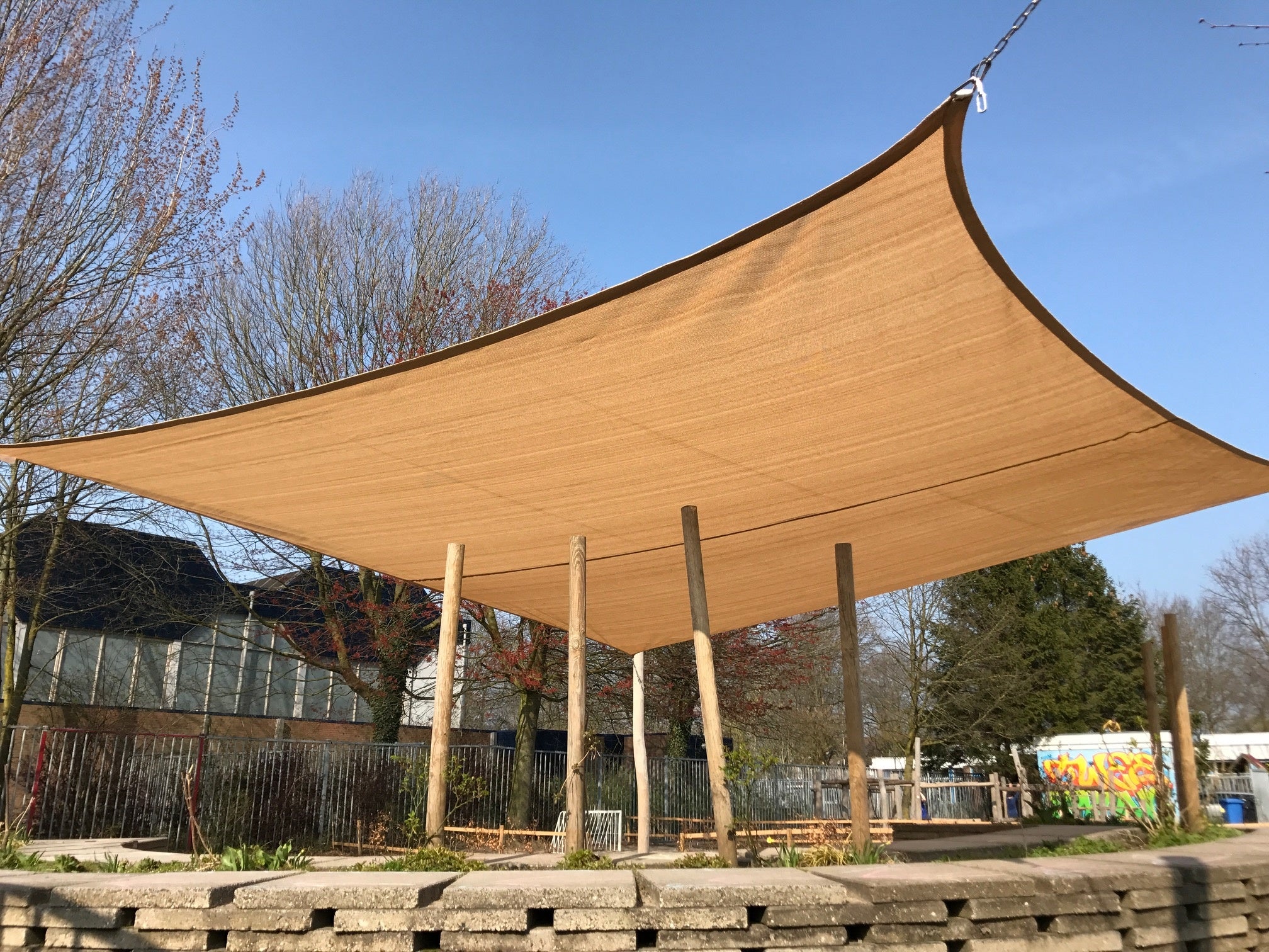 Schaduwdoek Zonz vierkant