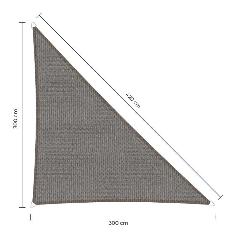 Schaduwdoek ongelijkzijdige driehoek | 3 x 3 x 4,2 m