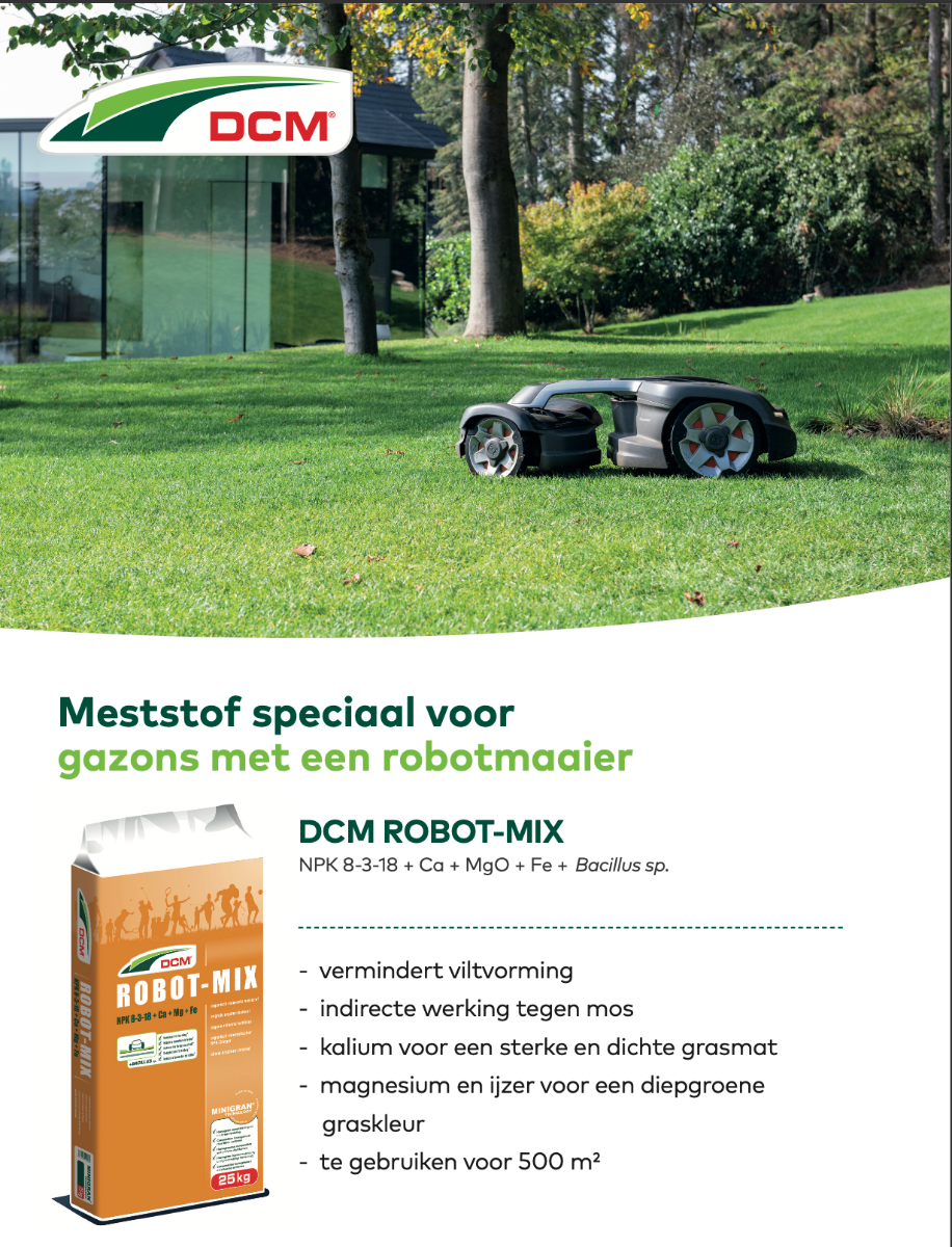 DCM Robot-mix volle pallet, 36 stuks a 25 kg