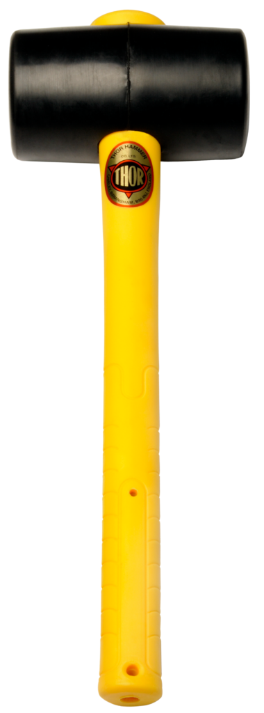 Thor zwart rubber hamer Kop 90 x 139 mm